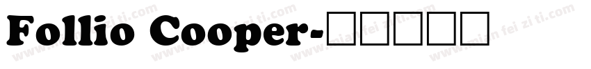 Follio Cooper字体转换